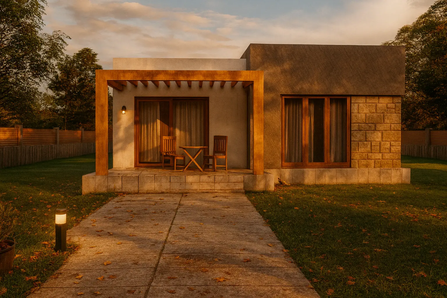 105 m² 2Plus1 Tek Katlı Çelik Ev Modern On Gorunum | Hibrit Design