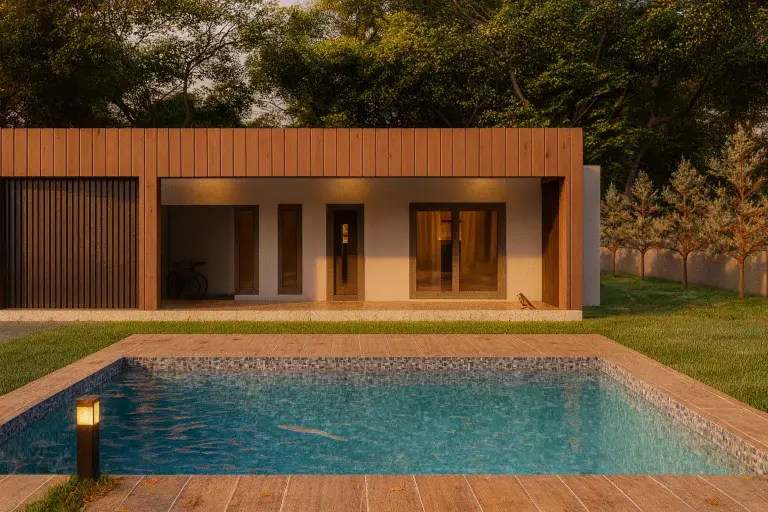 124 m² 2Plus1 Tek Katlı Çelik Ev | Hibrit Design