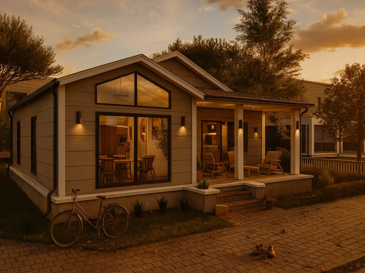 91 m² 2Plus1 Tekirdağ Tek Katlı Çelik Ev | Hibrit Design