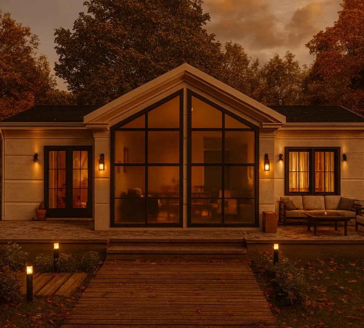 95 m² 3Plus1 Tek Katlı Çelik Ev On Cephe | Hibrit Design