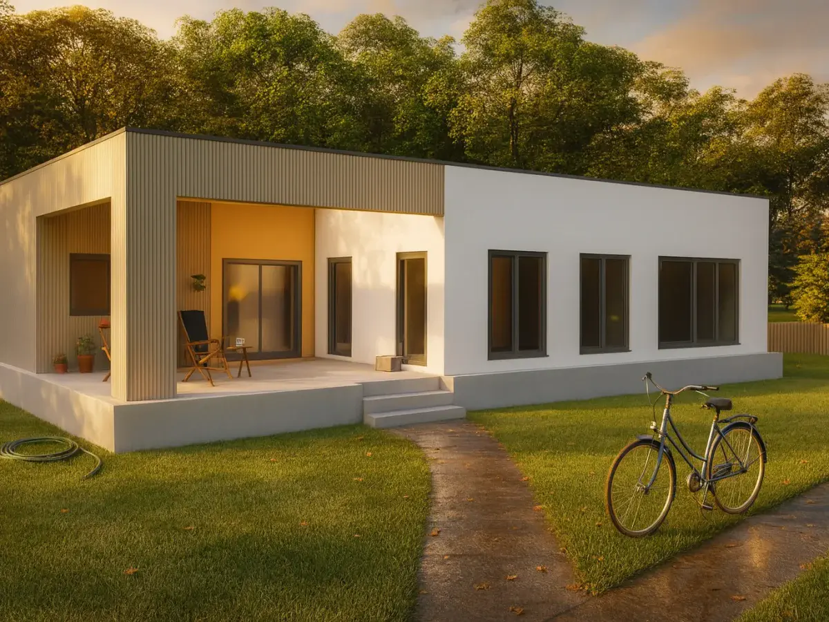 HDS-093 135 m² 2Plus1 Tek Katlı Çelik Ev Tekirdağ Modern | Hibrit Design