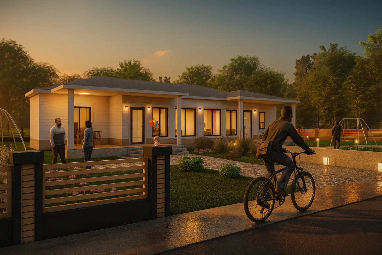 HDS-095 174 m² 4Plus1 Tek Katlı Çelik Ev Modern Tasarim Enerji Verimli | Hibrit Design