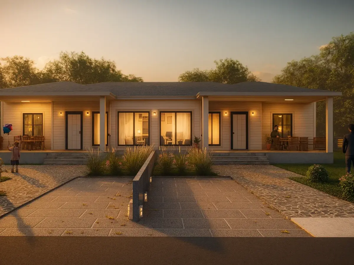 HDS-095 174 m² 4Plus1 Tek Katlı Çelik Ev Modern Tasarim Galvaniz Çelik Karkas | Hibrit Design