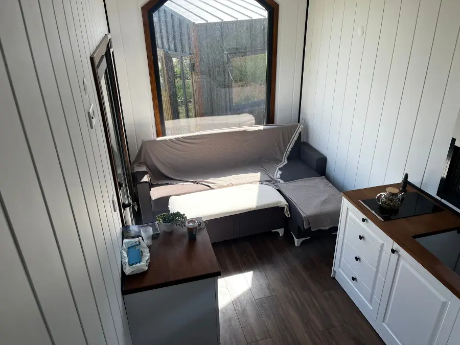 Modern Salon Agt Kaplamali – Prefabrik / Çelik Ev