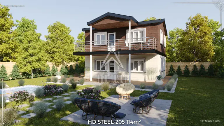 Dubleks çelik ev hd steel 205 2