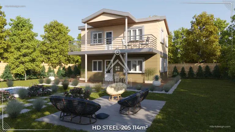 Dubleks çelik ev hd steel 205 4