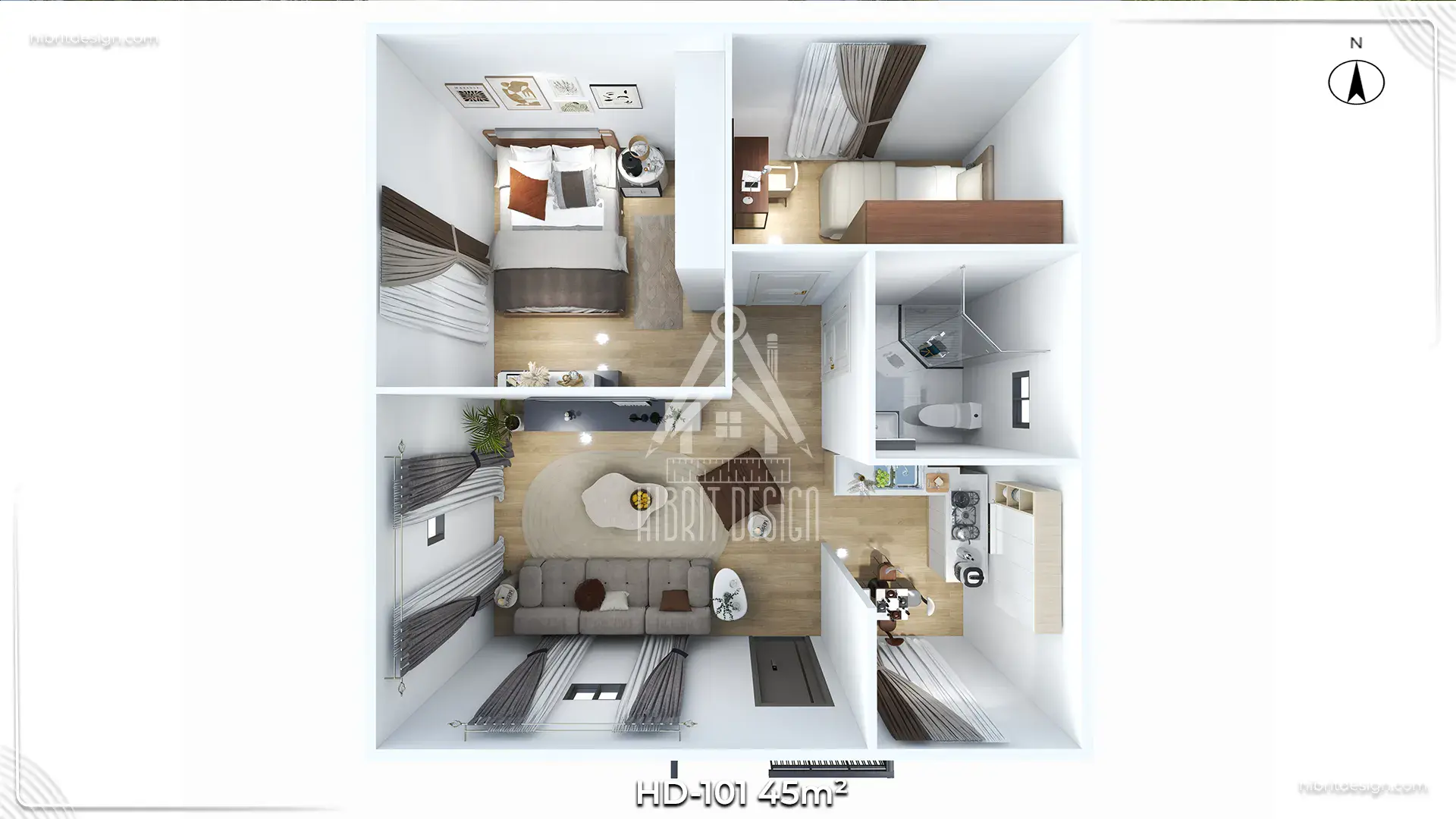 tek katlı prefabrik ev hd 101 9