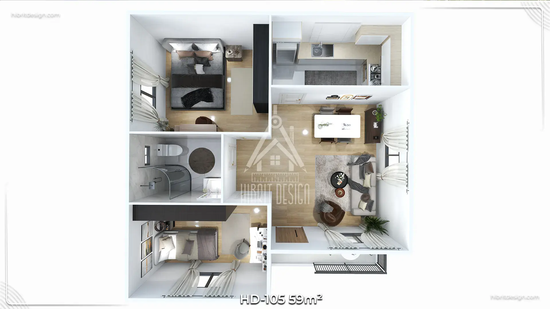 tek katlı prefabrik ev hd 105 9