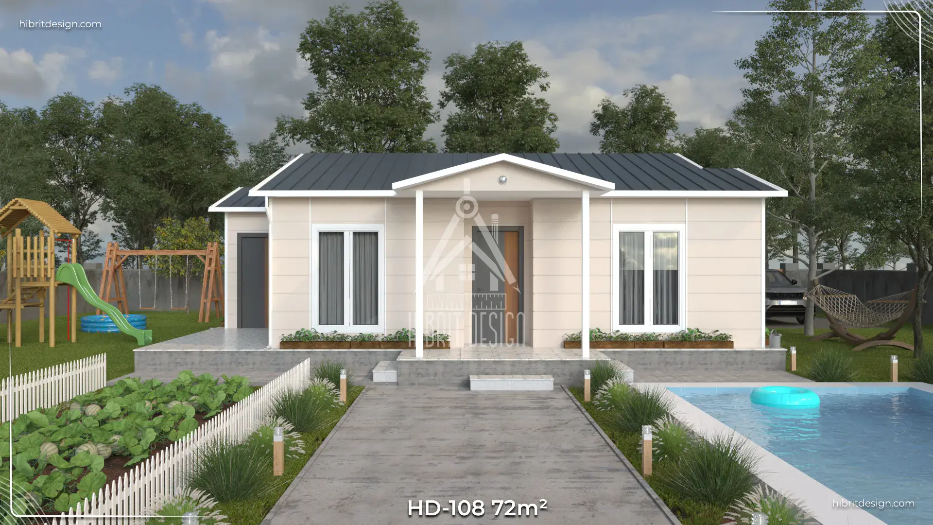 tek katlı prefabrik ev hd 108 6